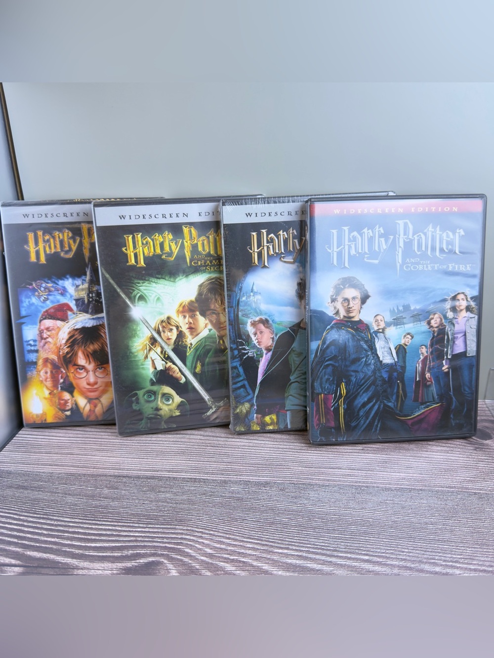 Harry Potter DVD Lot 1-4 Sorcerer Chamber Azkaban Goblet Fire